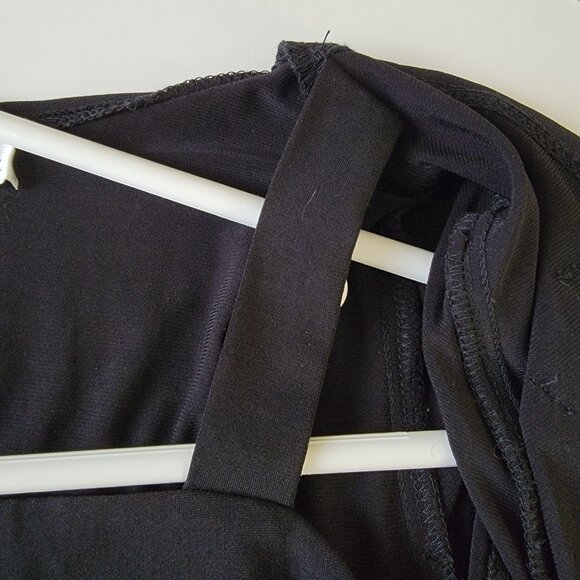 Amys Closet Fancy Party Dress Sequins Netting Attached Jacket Black Size 10 - Picture 15 of 15